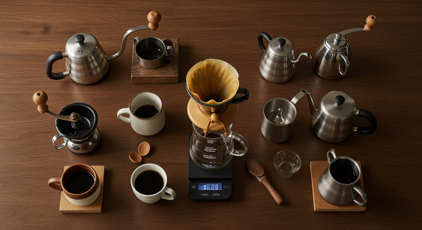 コーヒーの3要素を示すイメージ