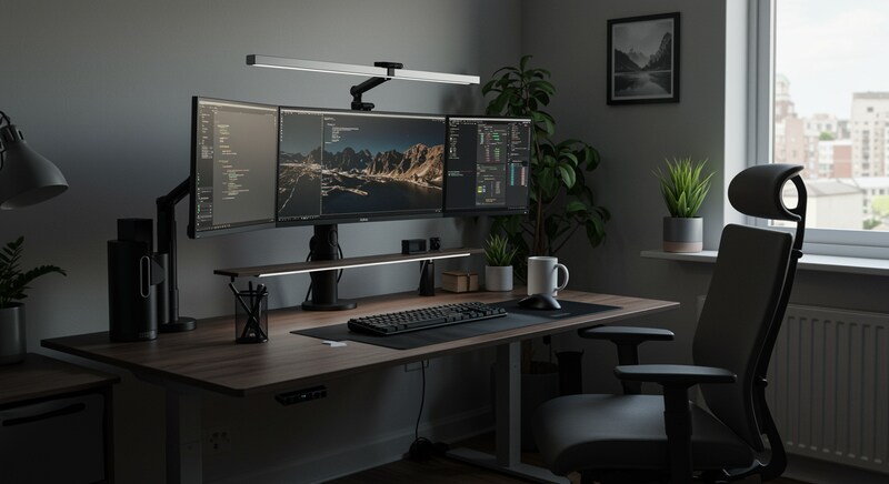 デスク環境と生産性の関係イメージ