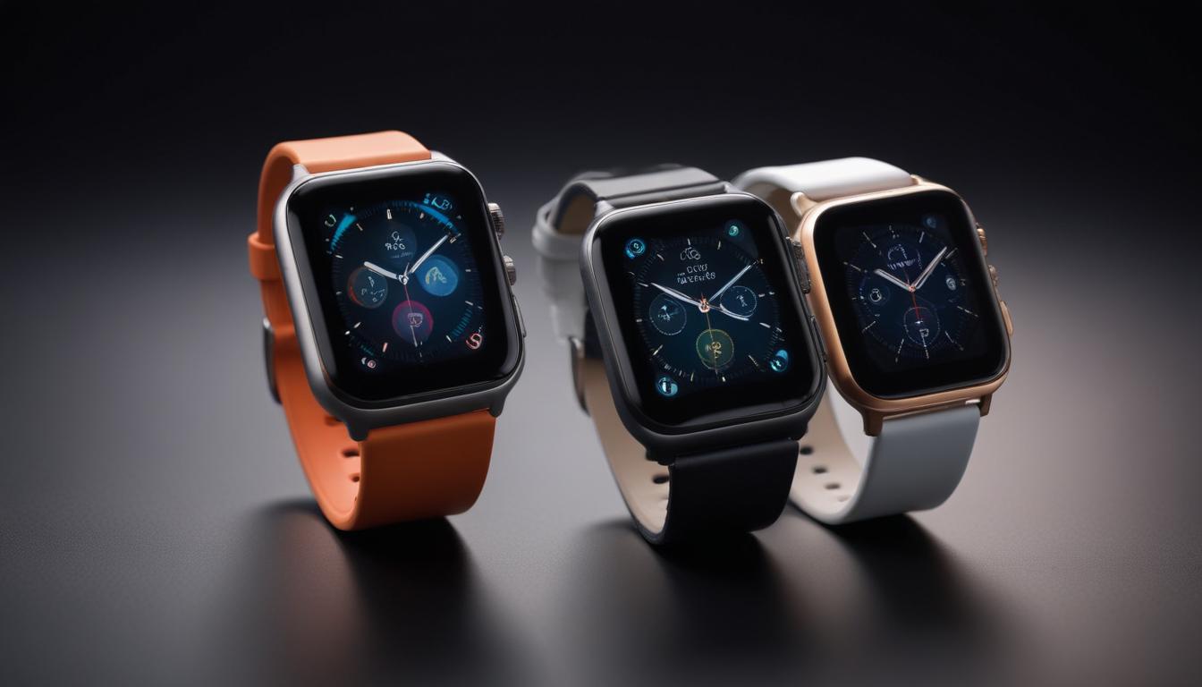 Apple Watch Ultra 3、Pixel Watch 4、Galaxy Watch 7を横から比較した写真 - 厚みやデザインの違いがわかる