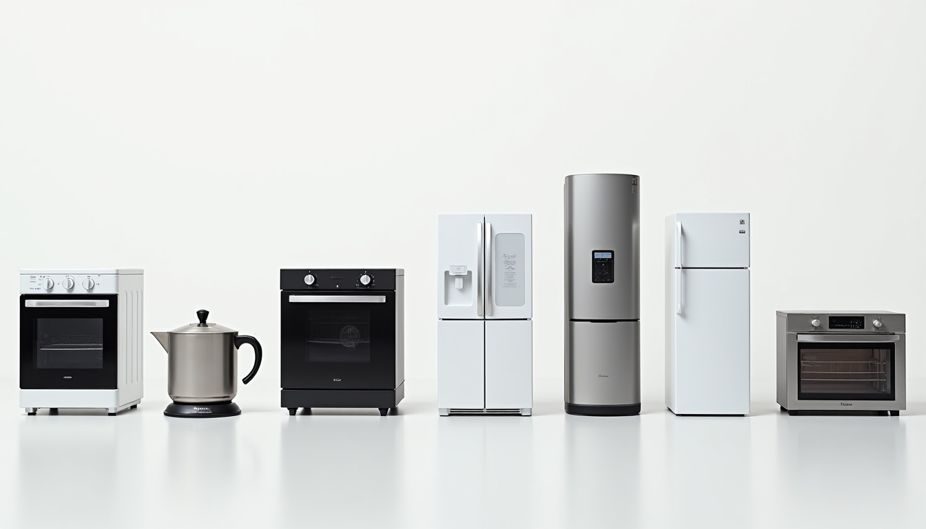 紹介した8つの時短家電を横に並べた集合写真