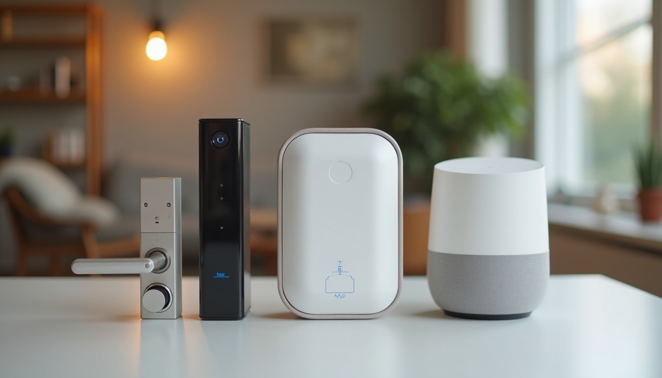 SwitchBotの新製品ラインナップイメージ - スマートロック、AIハブ、ボイスレコーダーなど