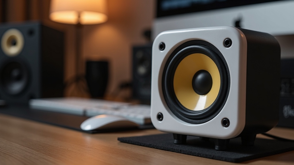 エントリークラス5インチウーファー搭載モニタースピーカーのクローズアップ