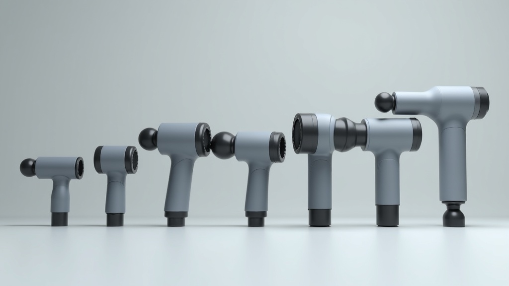 価格帯別マッサージガン複数モデルの比較並べ