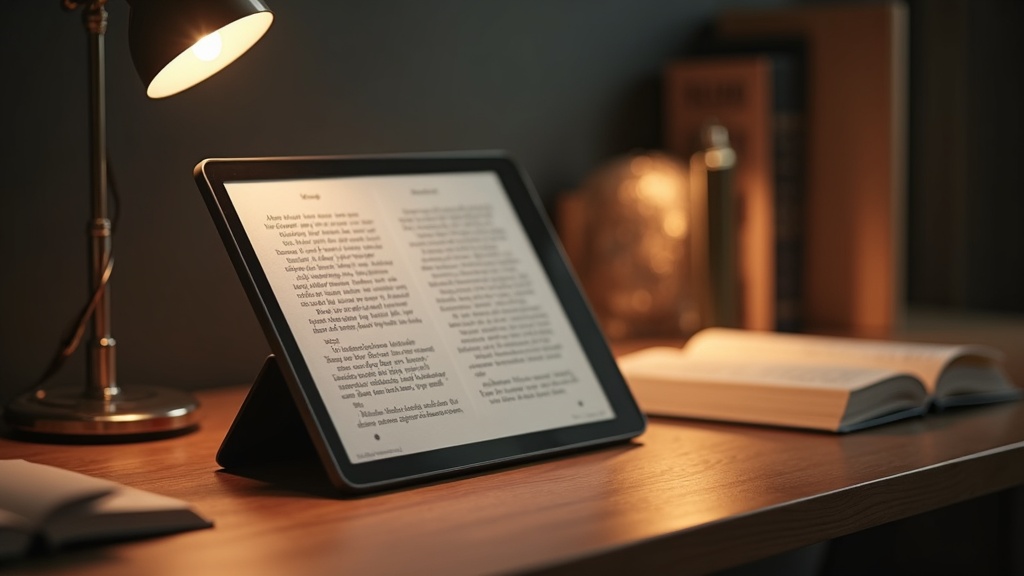 電子インクタブレットで電子書籍を読む目に優しい読書環境