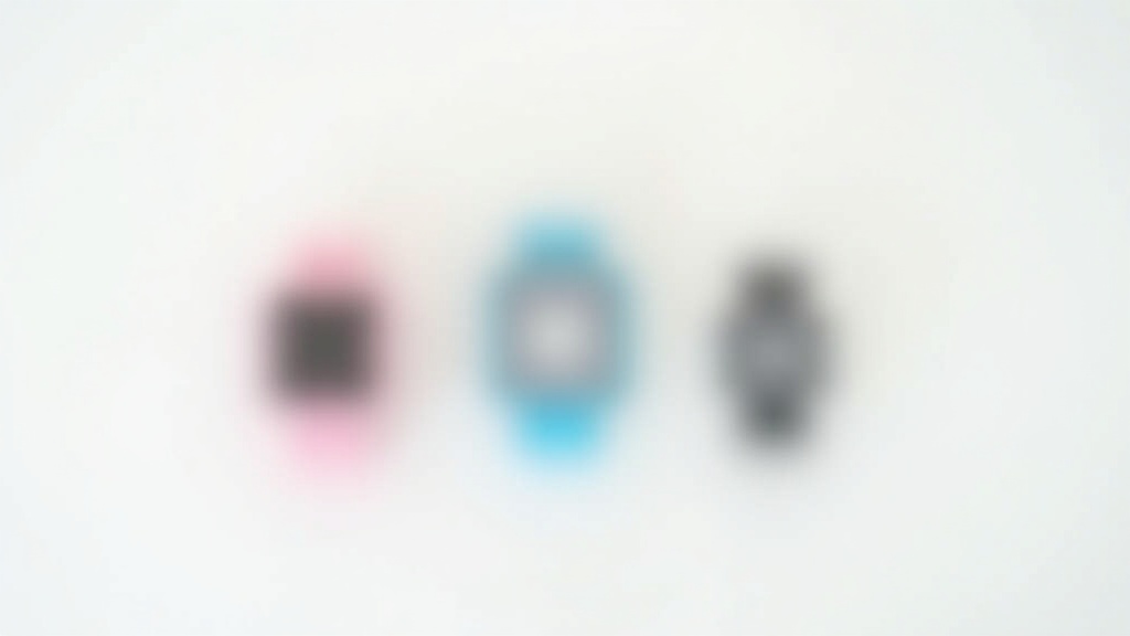 キッズスマートウォッチ・GPSトラッカー・見守り時計を並べて比較した俯瞰写真