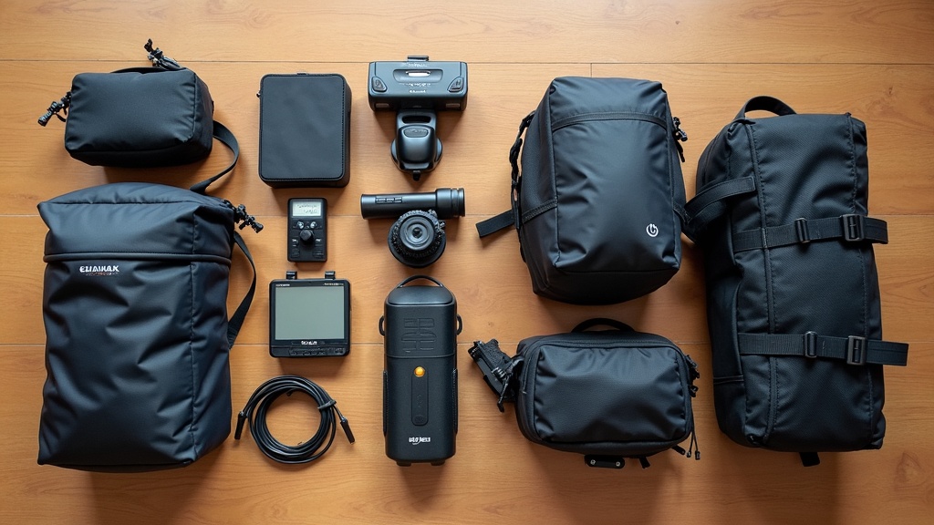 日帰り向け最小限セットと泊まりがけロングライド向けフル装備セットを並べたサイクリングガジェット比較