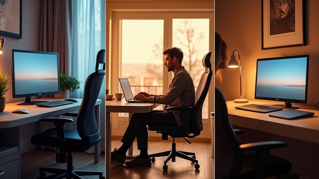 在宅ワーク・カフェ・出張先ホテルの3つの用途でポータブルモニターを活用するシーン