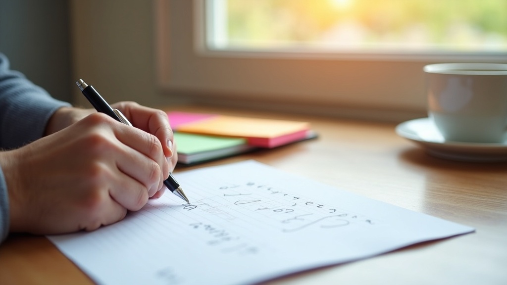 用途別にレンタルサーバーの選定基準をチェックリストで確認している手元