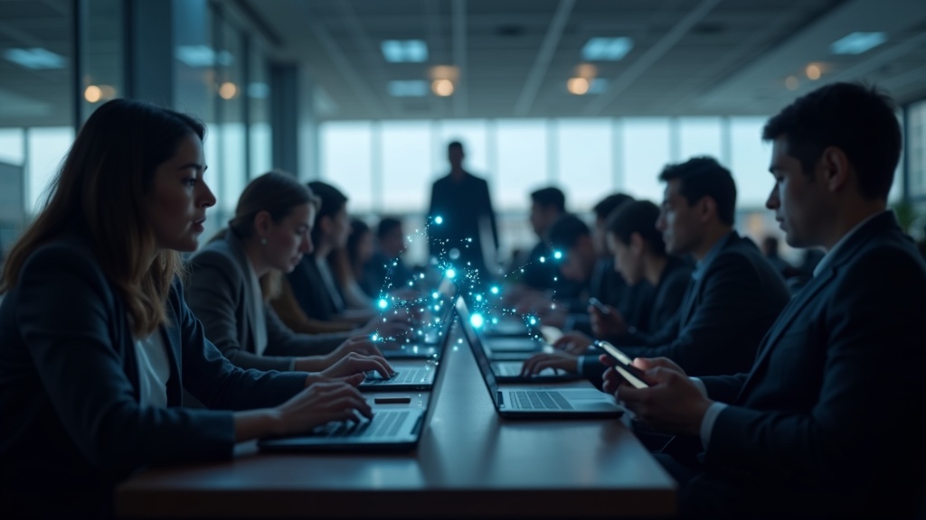 公共Wi-Fiで通信が傍受されるリスクを示すカフェのネットワーク接続イメージ