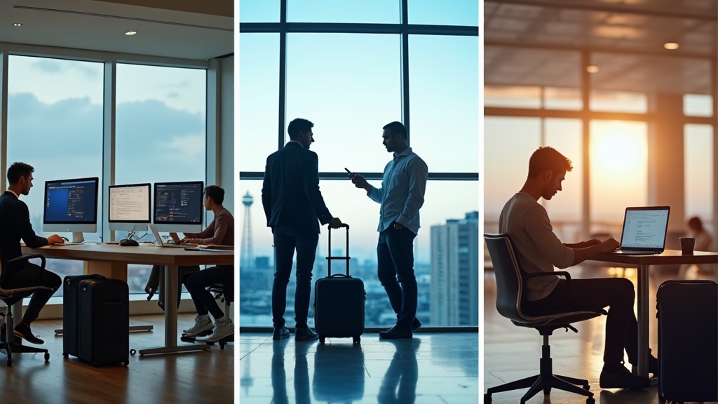 在宅ワーク・旅行・カフェ作業など用途別にポケットWiFiを活用するさまざまな利用シーンのイメージ