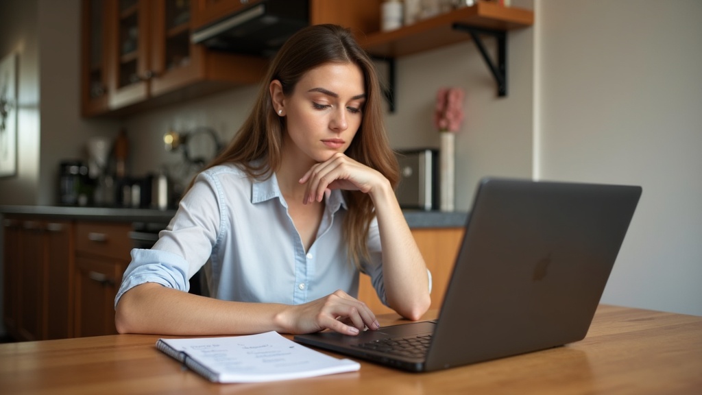 保護者が子供向けオンラインプログラミングスクールを比較検討している場面