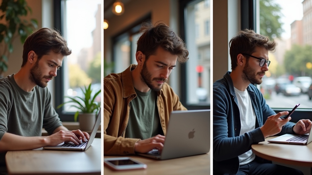 自宅・カフェ・外出先で異なる働き方をするフリーランサーのスマートフォン活用シーン