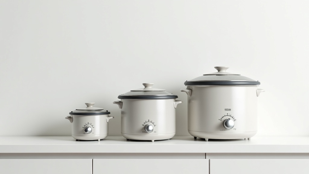 サイズの異なる複数のスープメーカーを並べた比較イメージ