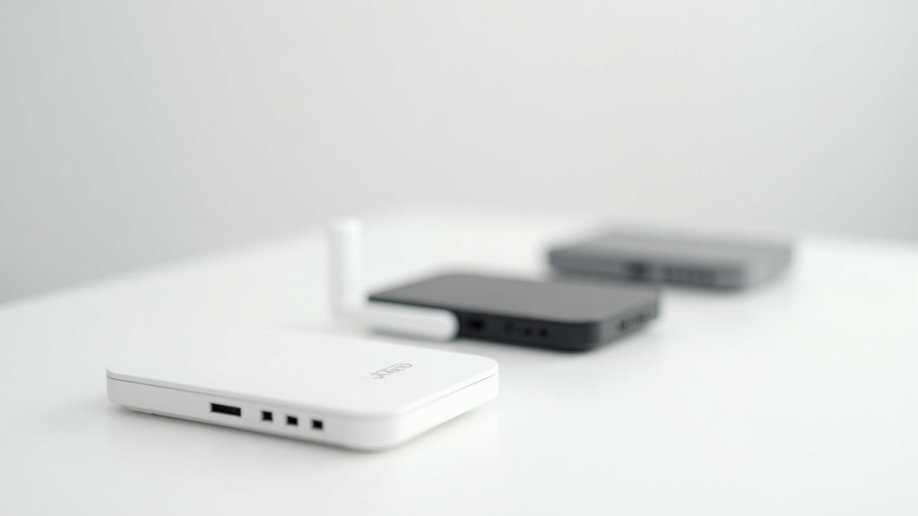 ポケットWi-Fi各社のモバイルルーター端末を横並びに比較した製品イメージ