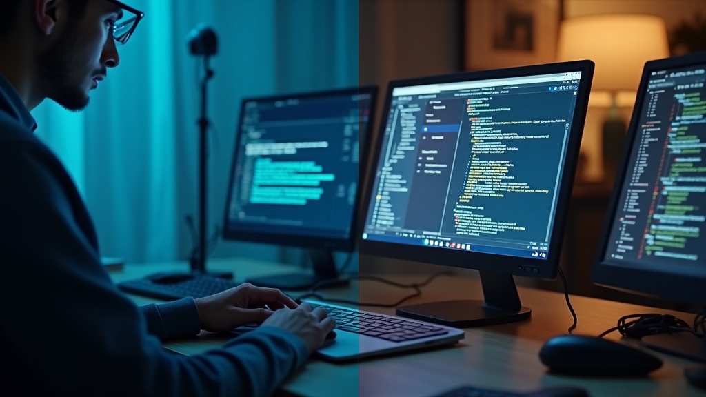 従来の対話型AIと自立型AIエージェントの動作の違いを示す対比イメージ