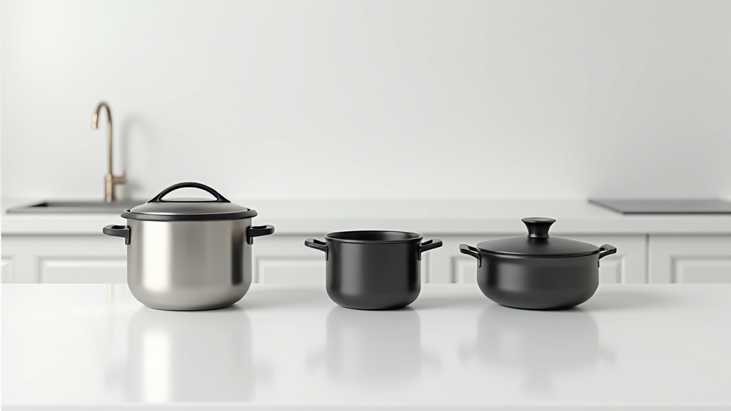 IH・圧力IH・土鍋の3種類の高級炊飯器を横並びに比較した様子