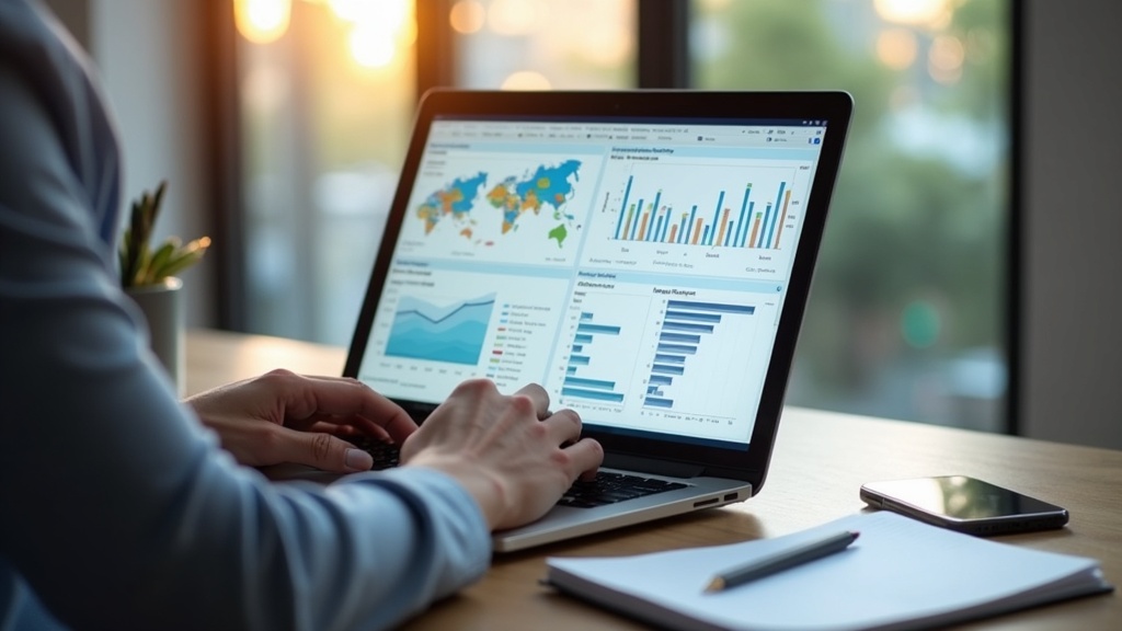 ノートパソコンで二つのAIサービスのスペックを比較している様子