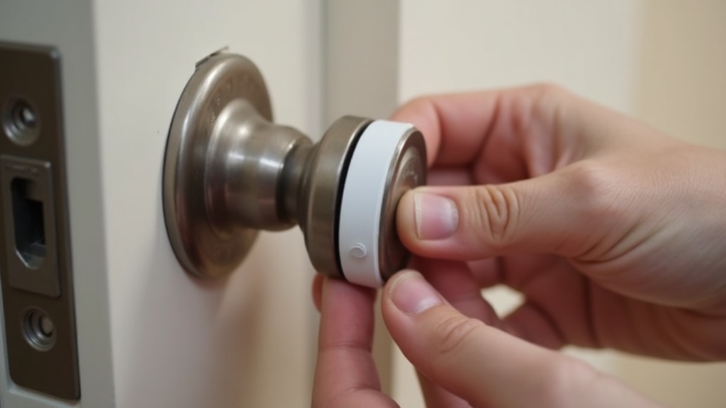 賃貸でも穴あけ不要でサムターンにスマートロックを両面テープで取り付ける手順