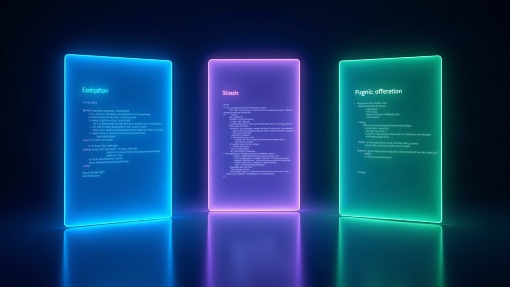 AIコーディングツール3種を5つの評価軸で横断比較するイメージ図