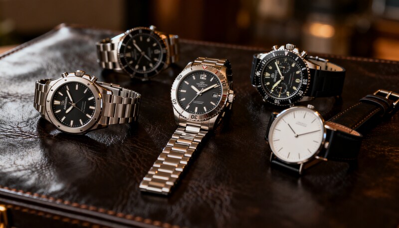 シーン別に腕時計を選ぶイメージ