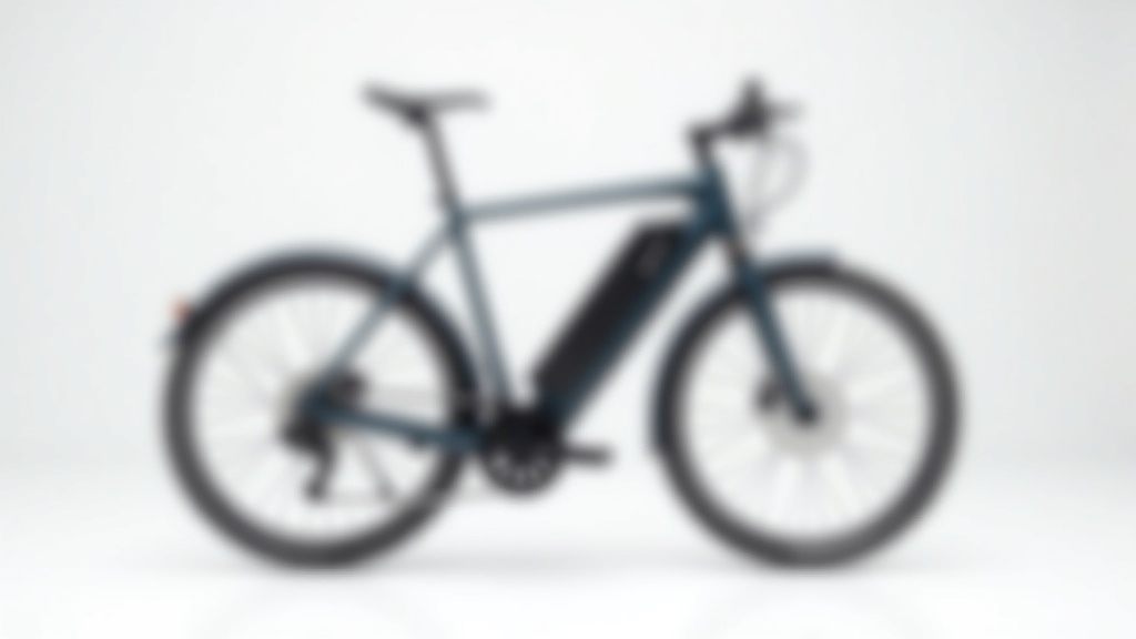 バッテリー内蔵型フレームが特徴の都市型電動アシスト自転車のスタジオ撮影